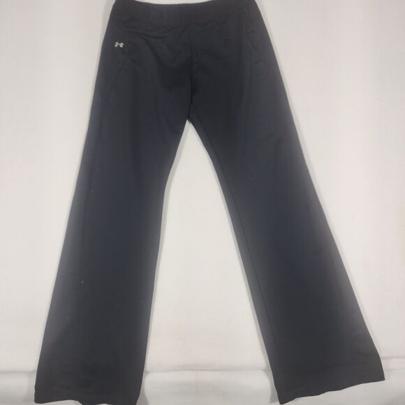 UnderArmour Coldgear Pants Men's Large Black Pockets Elastic Waistband - Picture 1 of 5